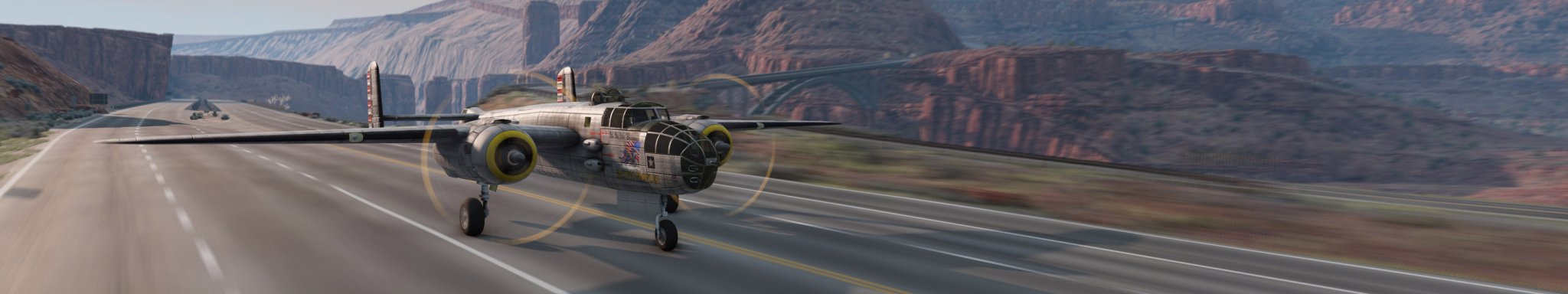 0 BeamNG MOTION BLUR B25 Mitchell BOMBER Bridge at UTAH copy.jpg