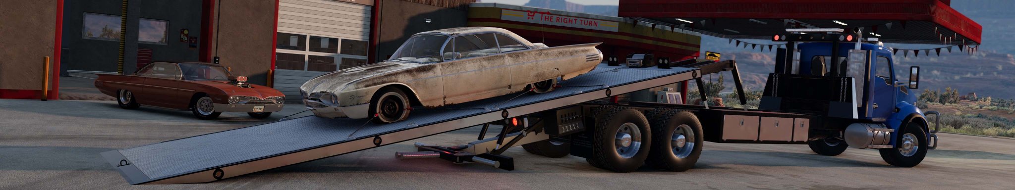 1 BeamNG T880 FLATBED with DYNAMO & RED DUALLY at UTAH copy.jpg