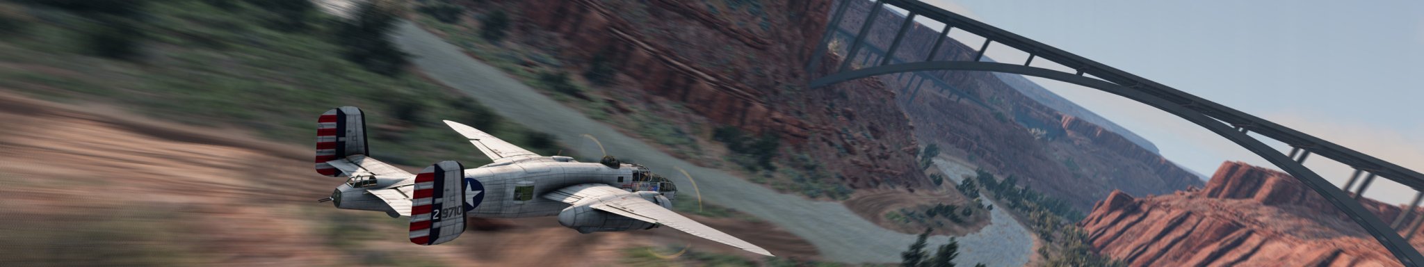 2 BeamNG MOTION BLUR B25 Mitchell BOMBER Bridge at UTAH copy.jpg