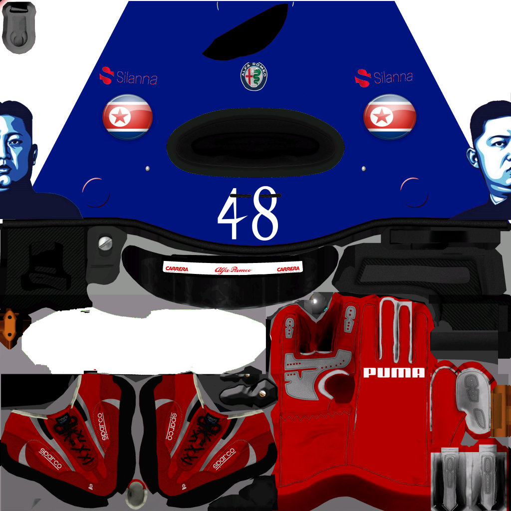 Alfa Romeo North Korea Helmet (Don't take it too seriously).png