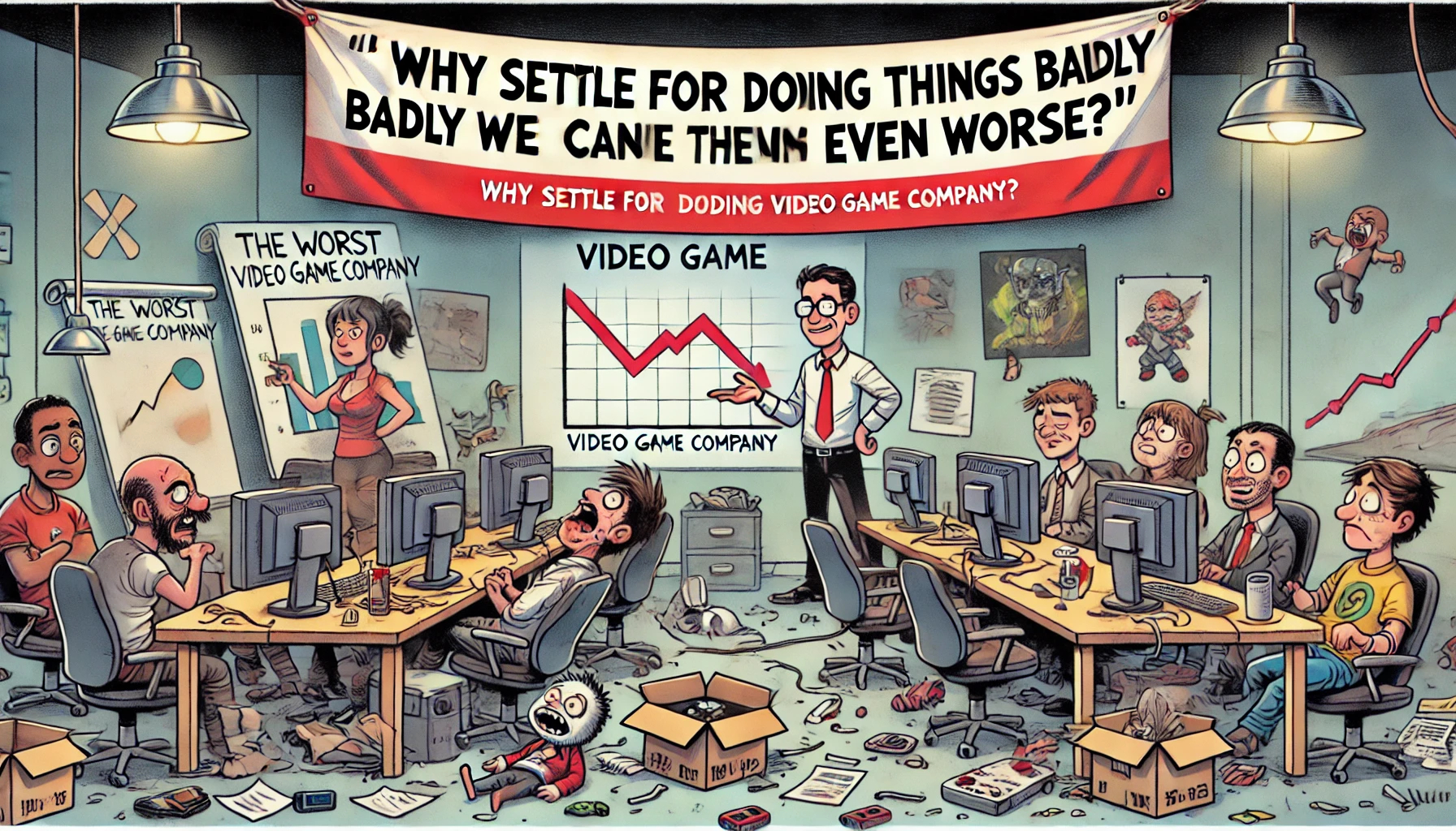 DALL·E 2024-07-17 15.15.41 - A cartoon depicting an office environment of the worst video game...jpg