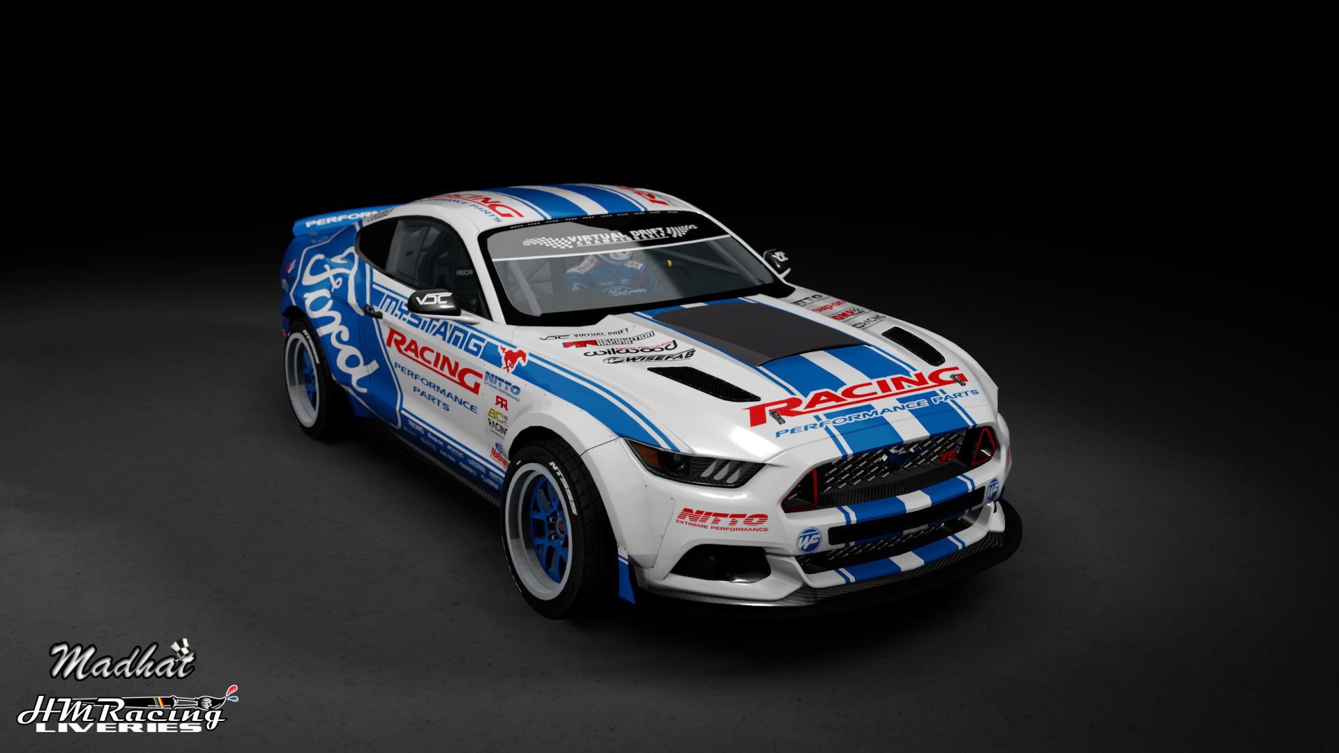 Ford Racing Performance Parts VDC RTR Mustang Madhat HMRacing Liveries 01.jpg