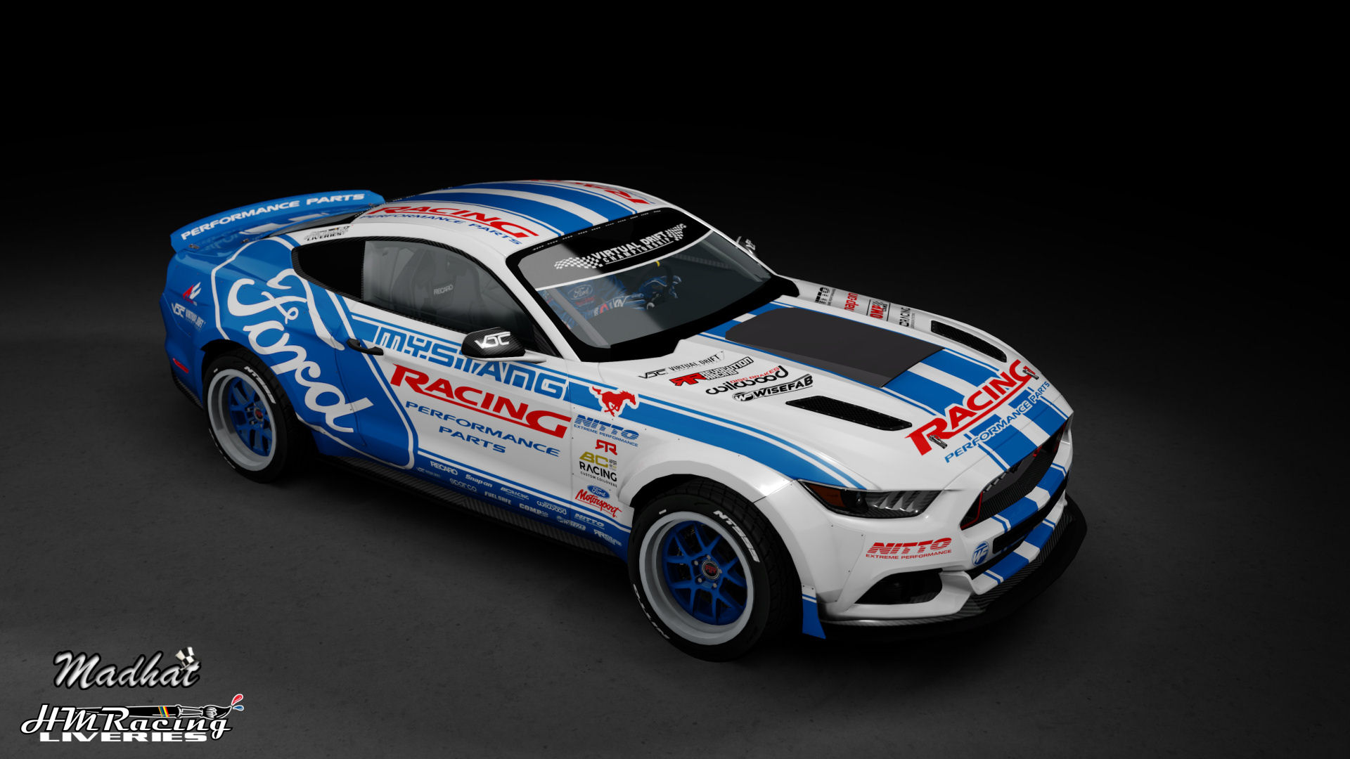 Ford Racing Performance Parts VDC RTR Mustang Madhat HMRacing Liveries 02.jpg