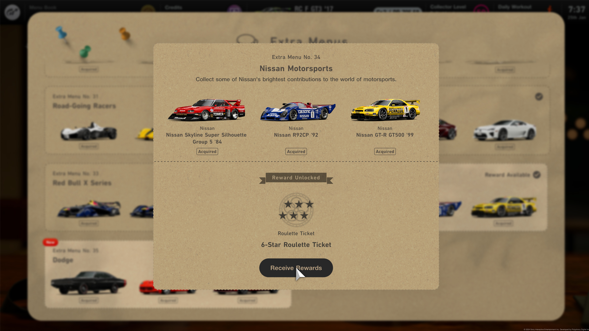 Gran Turismo 7 1.42 January 2024 Update - Nissan Motorsport Extra Menu.jpg