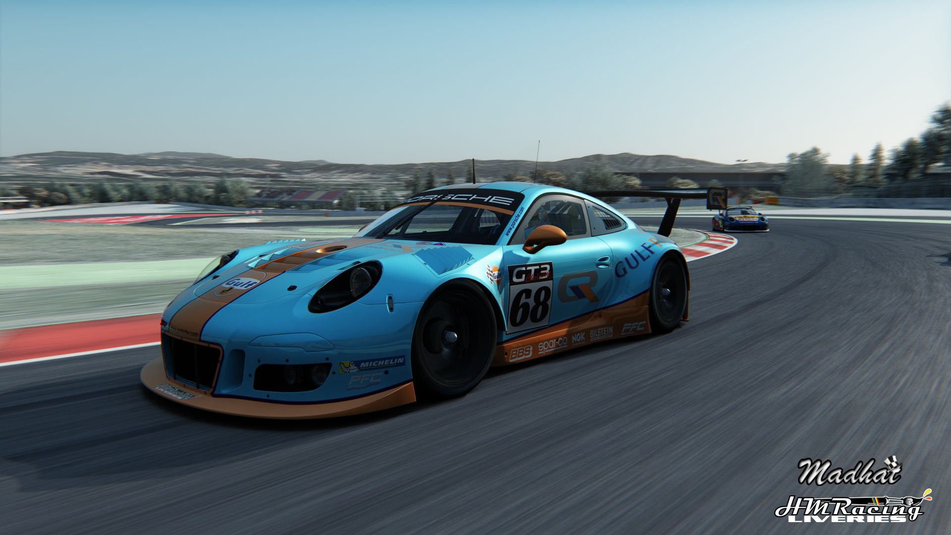 Gulf Porsche 911 GT3 R 2016 Madhat HMRacing Liveries 07.jpg