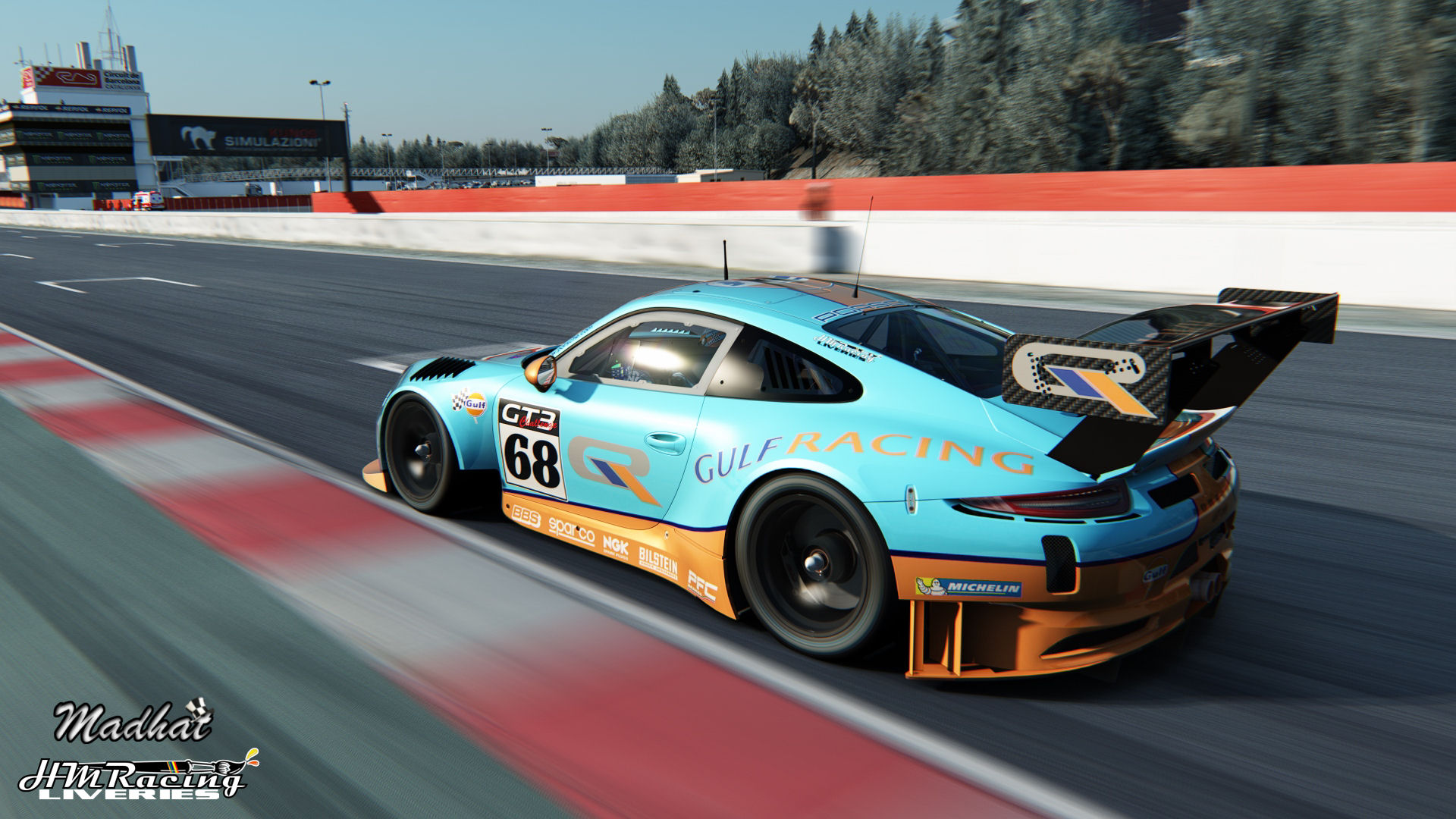 Gulf Porsche 911 GT3 R 2016 Madhat HMRacing Liveries 08.jpg