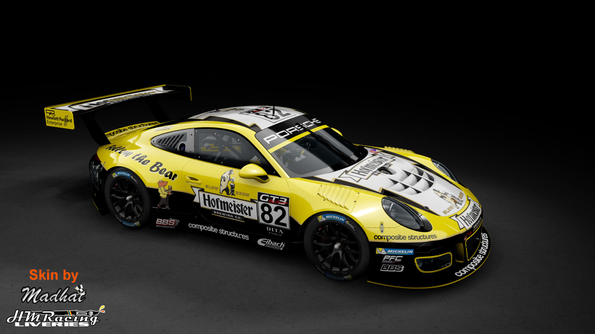 Hofmeister Porsche 911 GT3 R 2016 Madhat HMRacing Liveries 02.jpg