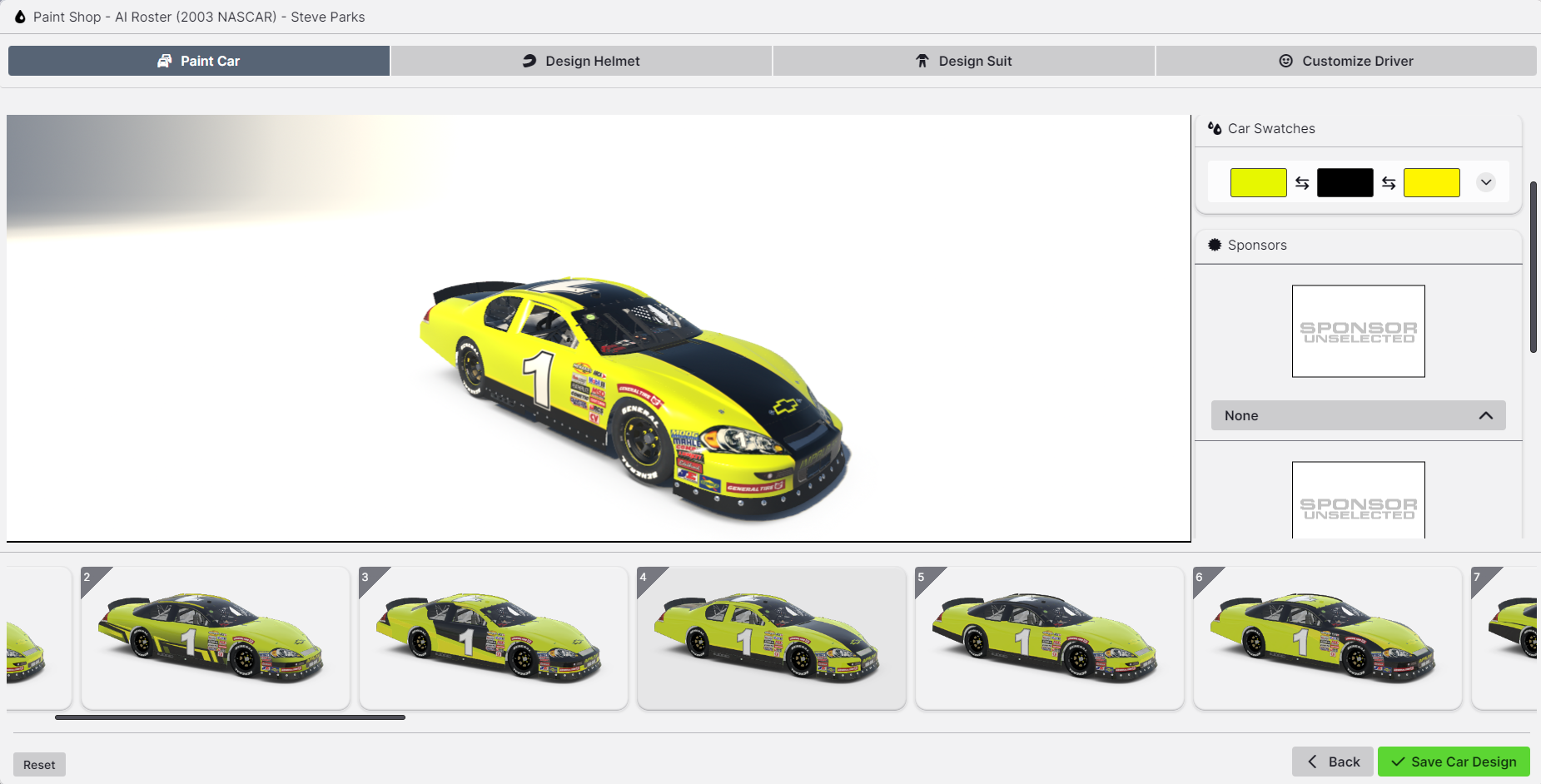 Use the iRacing Paint Booth for simple liveries.