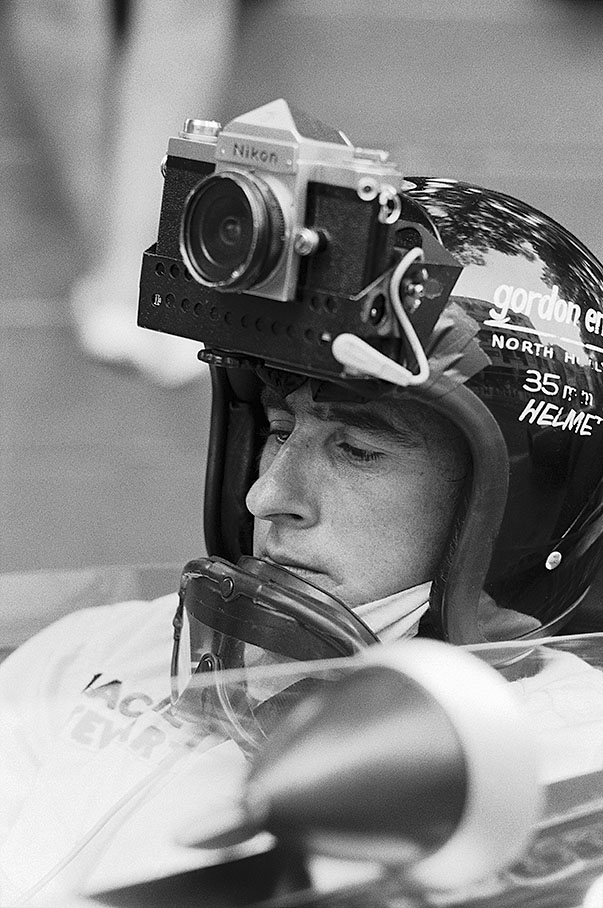 Jackie Stewart tries out the new state of the art helmet cam at Monaco 66.jpg