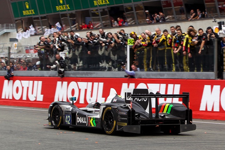 Strakka Racing at Le Mans in an LMP2