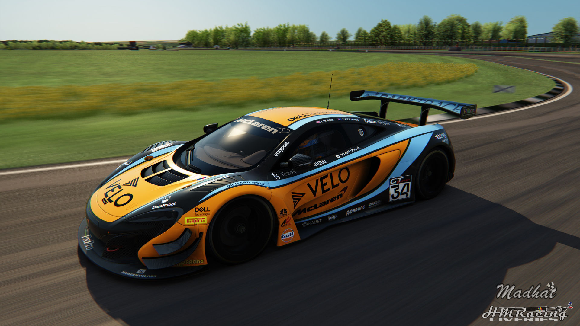 Velo McLaren 650s GT3 Madhat HMRacing Liveries 01.jpg