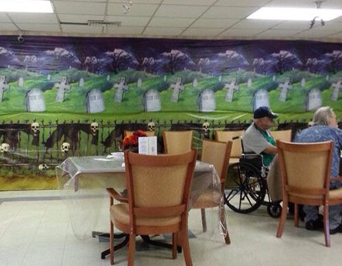 Worst Halloween decorations for a retirement home ever.jpg