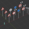 FREE Track Assets - Spanish Road Signs