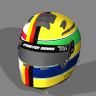 Vettel Helmet imola 2024 Senna-Ratzenberger