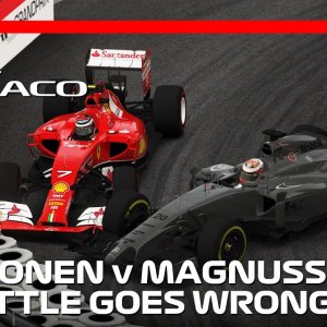 Raikkonen v Magnussen's Clash Goes Wrong | 2014 Monaco Grand Prix | #assettocorsa