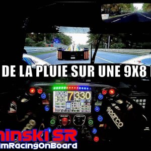 #lmu POV/Peugeot 9X8/Le Mans/Cavalier seul sous la pluie depuis la pole