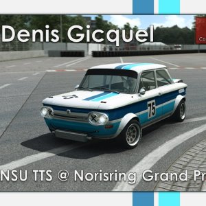 RaceRoomCompetition Winning Lap - Norisring Grand Prix - NSU TTS - Denis Gicquel - 1.06:730