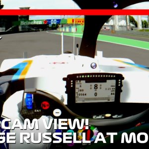 George Russell's Visor Cam at the Temple of Speed! | 2021 Italian Grand Prix | #assettocorsa