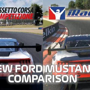 ACC vs iRacing NEW Ford Mustang Comparison at Bathurst | Full onboard + Chase camera