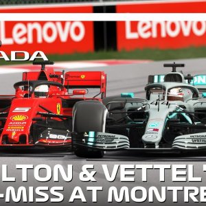 A Controversial Near-Miss Between Vettel and Hamilton! | 2019 Canadian Grand Prix | #assettocorsa