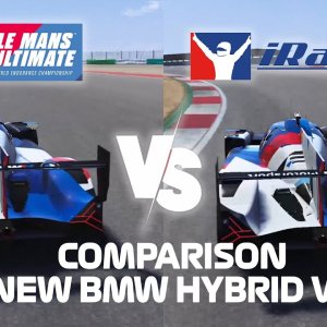 LeMansUltimate VS iRacing NEW BMW Hybrid V8 Hypercar at Portimao