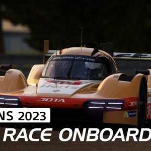 Full Race Onboard David Beckmann Porsche 963 LMDh | 2023 24 Minutes of Le Mans | #assettocorsa