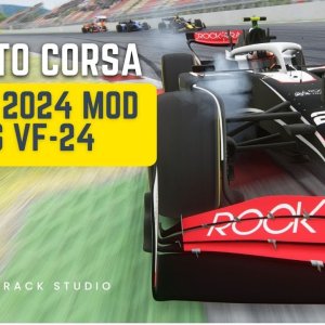 Assetto Corsa New F1 2024 VF-24 Mod by RTT Studio at Barcelona