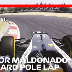 Pastor Maldonado's Unique Pole Lap | 2012 Spanish Grand Prix | #assettocorsa