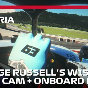George Russell's Onboard Laps with an Unusual Chicane | 2024 Austrian Grand Prix | #assettocorsa