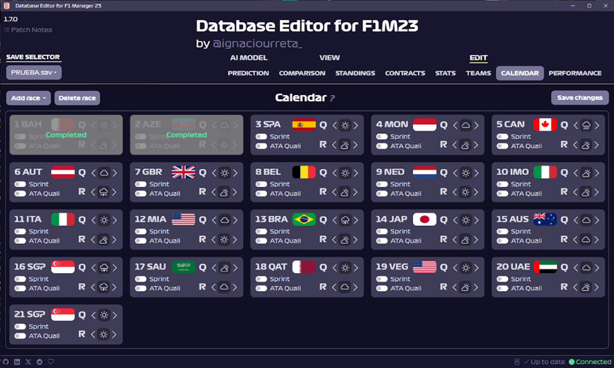 r/F1Manager - Database Editor 1.7.1 release